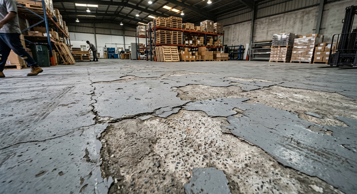 industrial floor coating failure