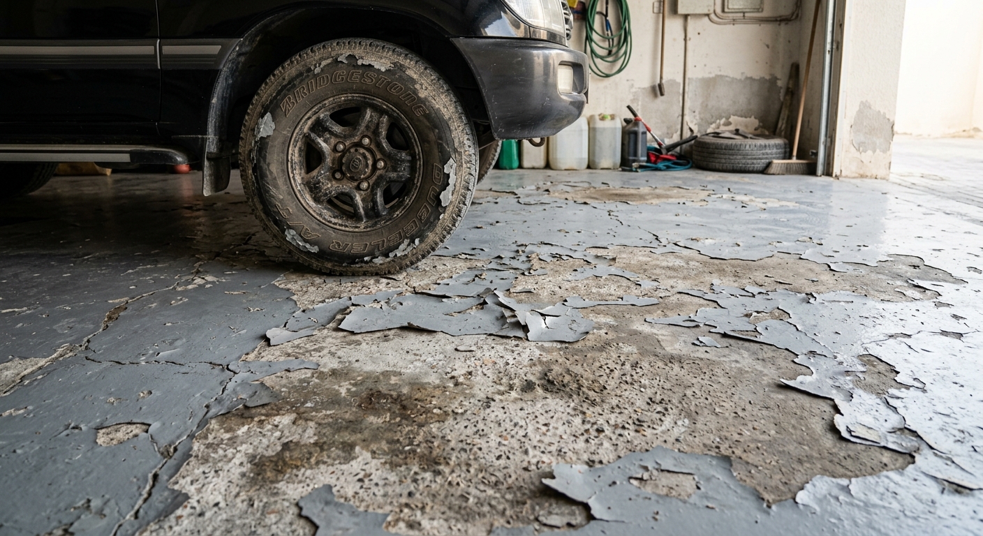 peeling garage floor paint