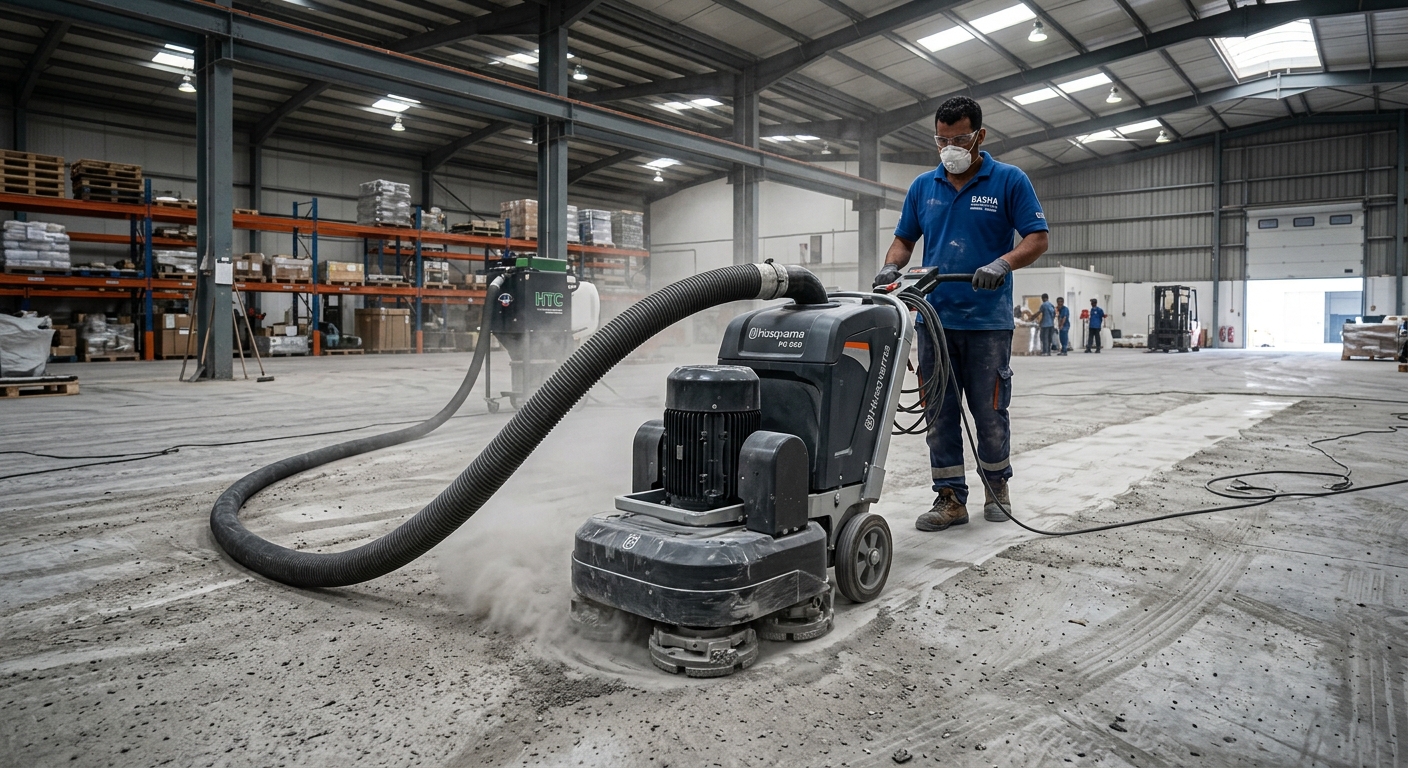 concrete floor diamond grinding machine