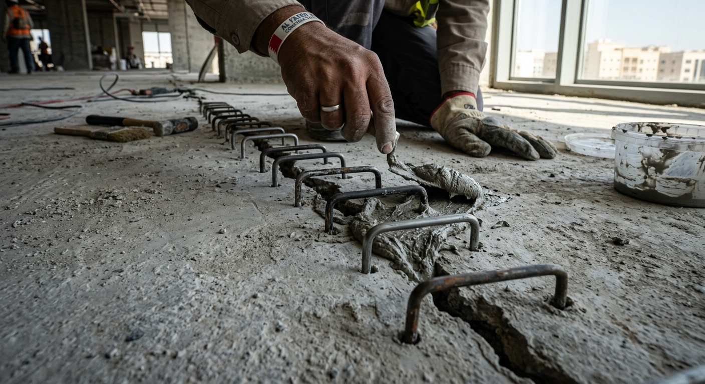 epoxy floor crack repair