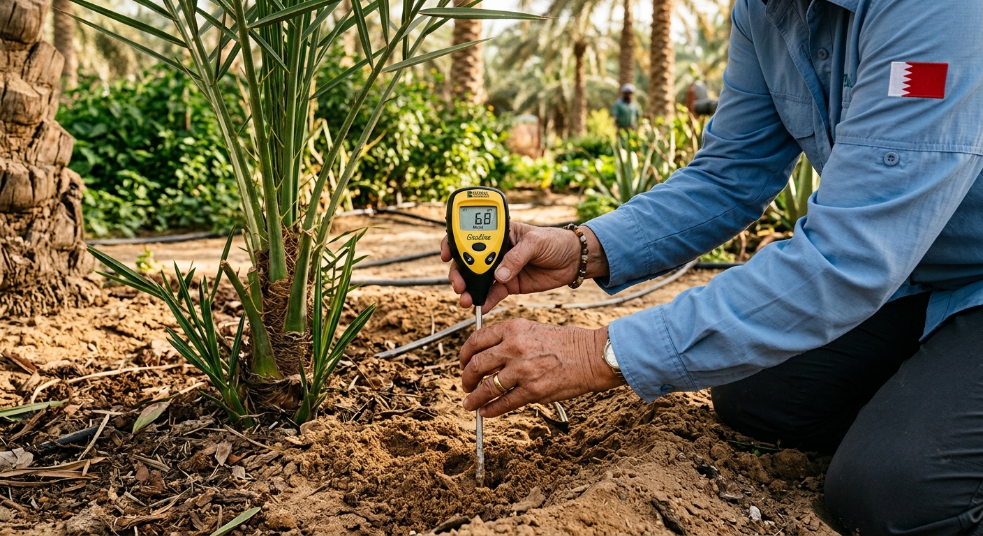 Soil testing on site