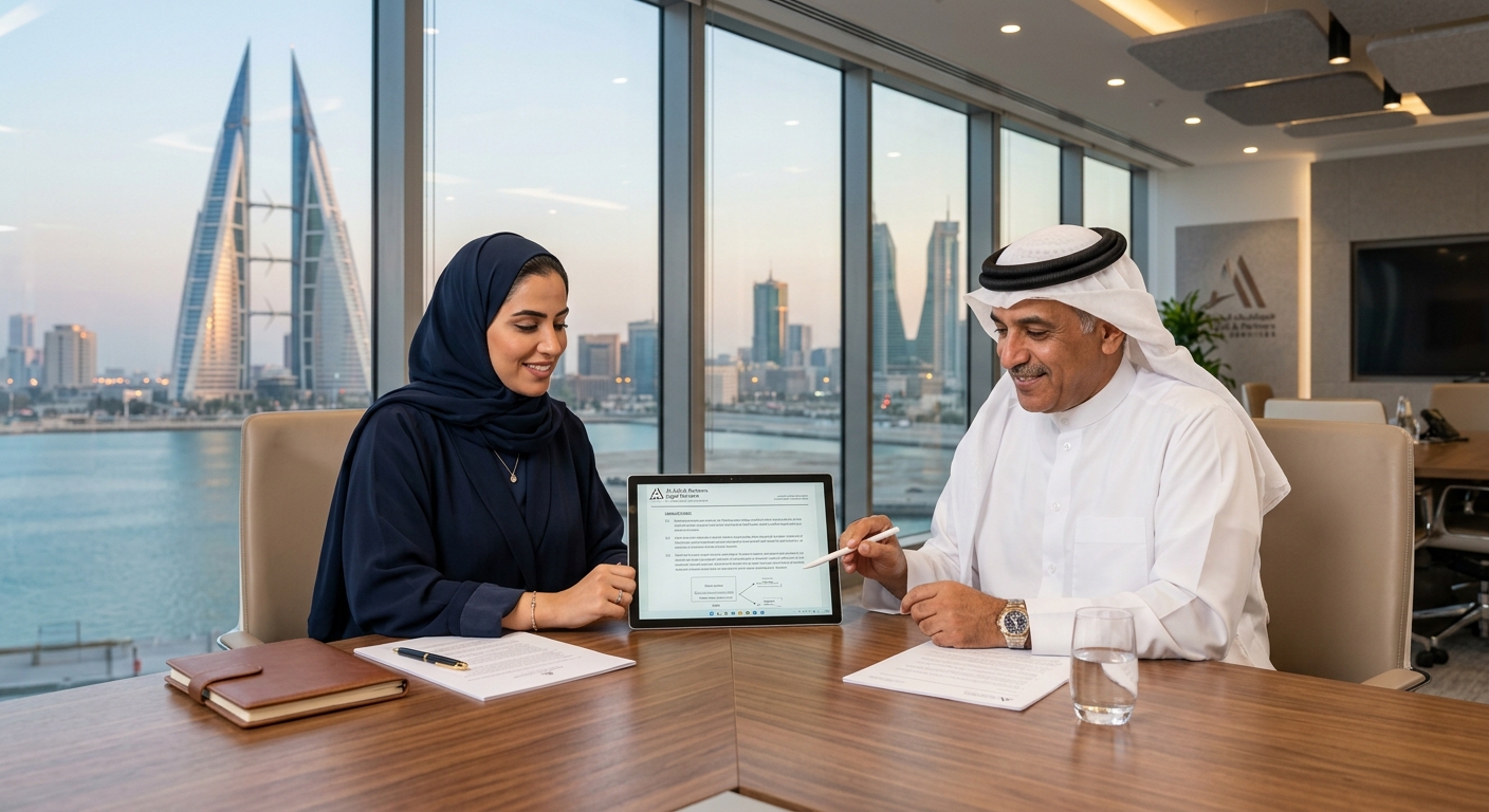procurement manager reviewing digital contracts